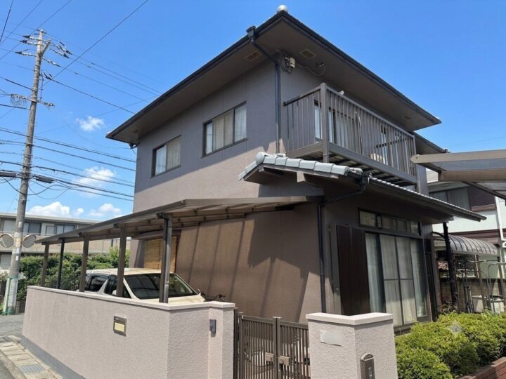 【岡山県倉敷市】H様邸/外部塗装防水工事